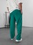 Şeritli Yeşil Erkek Baggy Pantolon COC1063 4