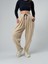 Bej Pileli Kadın Jogger Pantolon COC2561 3