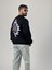 Etnik Desenli Tasarım Erkek Siyah Sweatshirt COC1031 3