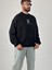 Erkek Siyah Tasarım Etnik Sweatshirt COC1047 1
