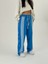 Kadın Şeritli Mavi Baggy Pantolon COC1049 3