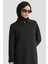 Polo Yaka Triko Tunik 25KD7003 Antrasit 2