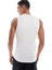 Pro Dri Fit Tight Sleeveless Fitness Training Erkek Dar Kalıp Antrenman Kolsuz Tişört Beyaz 2