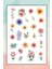 Karışık Soft Çiçek Sticker Seti (1 Sayfa) 1