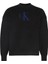 Ck LV04RD305G Ls Cttn Cashmere 3D Logo Erkek Sweaters 5