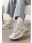 Mato Bej Simli Bağcıklı Günlük Kadın Sneaker 1