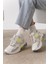 Mato Bej Simli Bağcıklı Günlük Kadın Sneaker 4