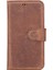 Apple iPhone 12 Mini Uyumlu Deri Cüzdanlı Kılıf G2 Antik Kahve 4