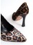 Samo Leopar Desenli Kadın Topuklu Ayakkabı Stiletto Topuklu Ayakkabı 7