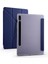 Galaxy Tab S7 T870 Kılıf Uyumlu Hgea Tri Folding Kalem Bölmeli Standlı Kılıf-Lacivert 1