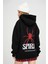 Kadın Spirit Baskılı Swestshırt Oversize 3 Iplik 2