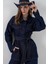 Kadın Ceket Pantolon Kot Ikili Takım 30059 - Lacivert 2