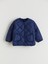 Yeni Sezon Bisiklet Yaka Kapitone Desenli Kız Çocuk Mont 1