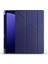 Galaxy Tab S9 Ultra Kılıf Uyumlu Hgea Tri Folding Kalem Bölmeli Standlı Kılıf-Lacivert 1