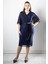 Şifon Detaylı Abiye Elbise Lacivert MDV390 1