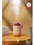 H16 Pembe Odun Ateşi Efekli Hava Nemlendirici Buhar Makinesi 280ML LED Işıklı Sessiz Çalışma 1