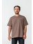Unisex Erkek/kadın Oversize Bisiklet Yaka %100 Pamuk Basic T-Shirt 1