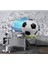 3 Boyutlu Futbol Topları Desenli Isı ve Ses Yalıtımlı Sağlıklı Tekstil Duvar Kağıdı 5