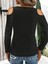 Kadın Omuzlardan Açık Uzun Kollu Yakadan Halka Şerit Detaylı Viskon Bluz 3
