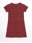 Lcw Kids Kırmızı Bisiklet Yaka Ekose Kız Çocuk Elbise 2