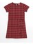 Lcw Kids Kırmızı Bisiklet Yaka Ekose Kız Çocuk Elbise 3