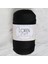 Loren Polyester Soft Macrame Siyah El Örgü Ipi - LM040 - 34445 1