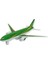 Çek Bırak Sesli Işıklı Metal Uçak - 180 - Yeşil 1