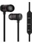 Sports Mıknatıslı Siyah Bluetooth Kulaklık Kablolu Uzun Pil Ömrü 3