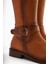 Marla Hakiki Deri Taba Kadın Çizme 4