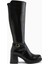 Gerti Siyah Topuklu Kadın Çizme 1