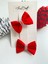 Kırmızı Fiyok Inci Işlemeli Özel Tasarım 2’li Klips Toka 1