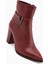 Elvia Bordo Tokalı Kalın Topuklu Kadın Bot 1