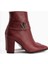Elvia Bordo Tokalı Kalın Topuklu Kadın Bot 4