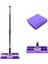 Sihirli Spin Mop Teleskopik Çok Amaçlı Mop +1 Bez Hediyeli - Mor (5047) 1
