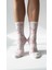 Kadın Pembe Kurdele Desenli Soket Çorap – Pamuklu, Esnek, Nefes Alabilir (36-40) 5