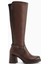 Gerti Kahve Topuklu Kadın Çizme 1
