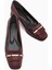 Gresa Bordo Tokalı Kısa Topuklu Kadın Ayakkabı 4