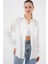Kadın Tek Cepli Oversize Poplin Gömlek Trend Gömlek 2