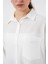 Kadın Tek Cepli Oversize Poplin Gömlek Trend Gömlek 4