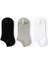 Kadın Görünmez Çorap 3’lü Set – Pamuklu, Esnek, File Dokulu (Siyah Gri Beyaz) 8