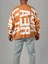 Bold Print Oversize Turuncu Erkek Sweat COC1020 4