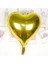 Kalp Uçan Balon Folyo Sarı 80 cm 32 inç (4887) 1