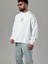 Etnik Desenli Tasarım Erkek Beyaz Sweatshirt COC1030 3