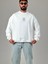 Etnik Desenli Tasarım Erkek Beyaz Sweatshirt COC1030 4
