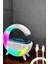 Bluetooth Hoparlör 15W Kablosuz Hızlı Şarj LED Gece Lambası 4