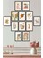 12 Parça Siyah Çerçeve Görünümlü Modern Minimailst Bohemien Sanatsal Tablo Seti 3 1