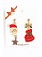 Noel Baba ve Hediye Çuvalı Christmas Yeni Yıl Küpesi 3
