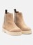 Bej Hakiki Süet Deri Chelsea Lastikli Kadın Bot 4