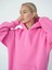 Kadın Baskılı Sweatshırt 3iplik Oversize 4