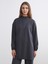 Yeni Sezon Dik Yaka Oversize Kadın Sweatshirt Tunik 1